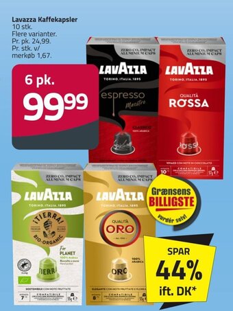 Fleggaard Lavazza Kaffekapsler 10 stk. tilbud