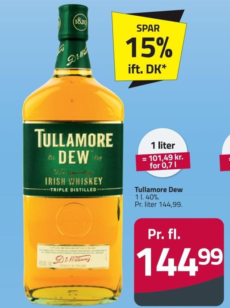 Tullamore Dew tilbud hos Fleggaard