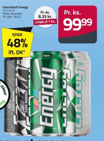 Fleggaard Faxe Kondi Energy tilbud