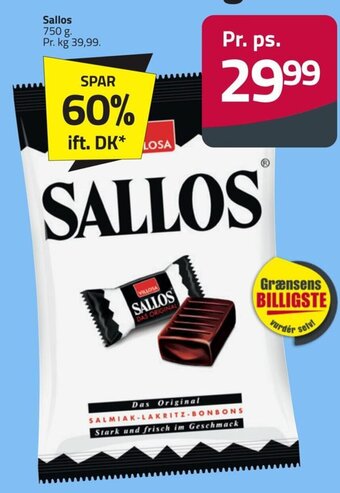 Fleggaard Sallos 750 g tilbud