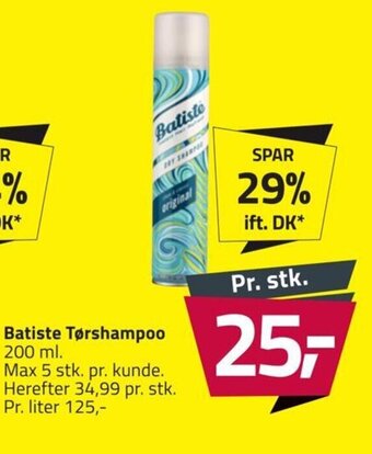 Fleggaard Batiste Tørshampoo 200 ml. tilbud