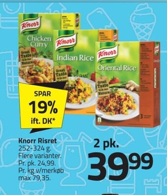 Fleggaard Knorr Risret 252-324 g. Flere varianter. tilbud