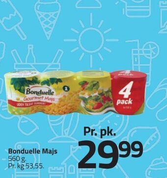 Fleggaard Bonduelle Majs 560 g. tilbud
