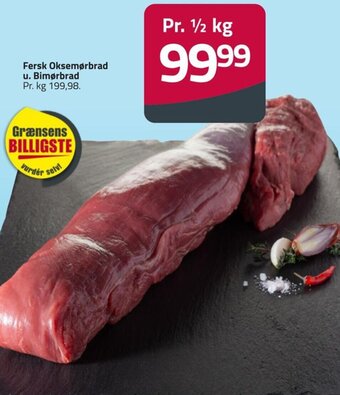 Fleggaard Fersk Oksemørbrad u. Bimørbrad tilbud
