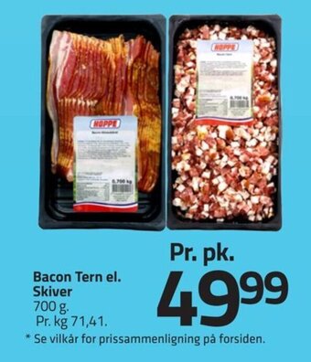 Fleggaard Bacon Tern el. Skiver 700 g tilbud