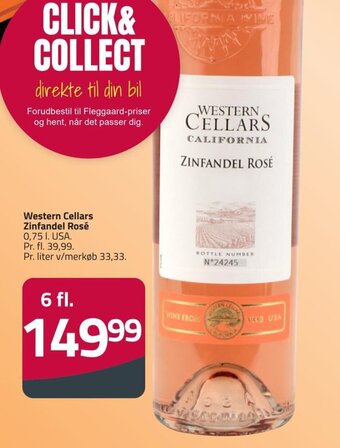 Fleggaard Western Cellars Zinfandel Rosé 0,75 I. USA. tilbud