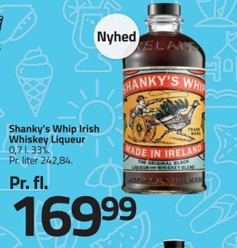Fleggaard Shanky's Whip Irish Whiskey Liqueur tilbud