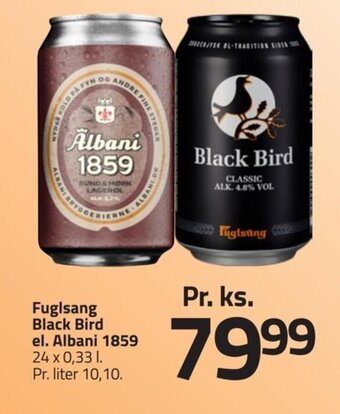Fleggaard Fuglsang Black Bird el. Albani 1859 tilbud