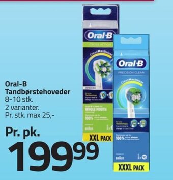 Fleggaard Oral-B Tandbørstehoveder 8-10 stk. 2 varianter. tilbud