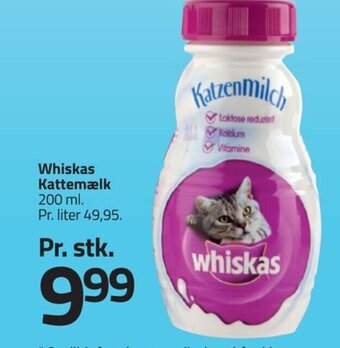Fleggaard Whiskas Kattemælk 200 ml. tilbud