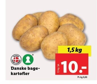 Lidl Danske bage-kartofler tilbud