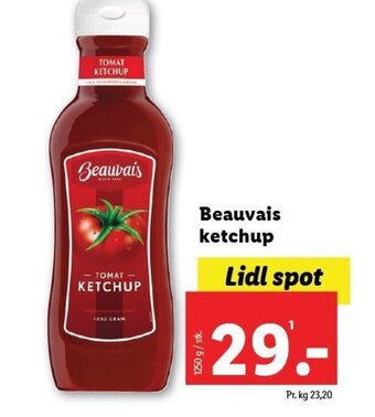 Lidl Beauvais ketchup tilbud