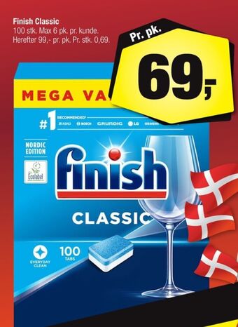 Calle Finish maskinopvask-tabs tilbud