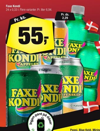 Calle Faxe kondi sportssodavand tilbud