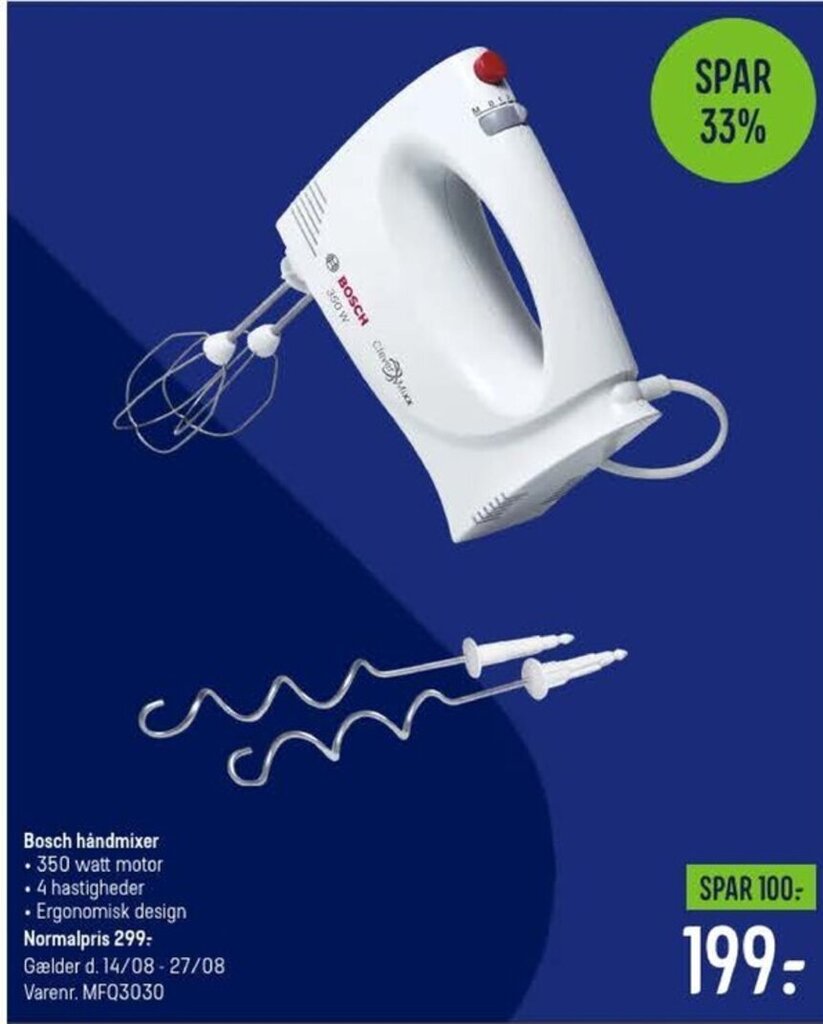 Bosch håndmixer tilbud hos Elgiganten