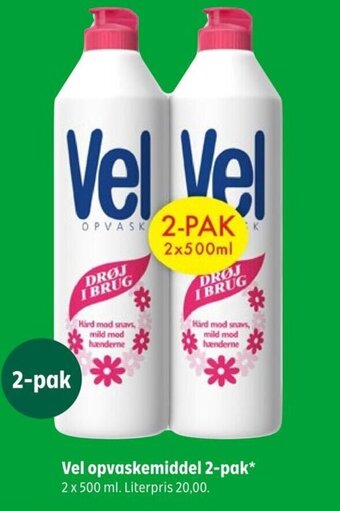 Coop 365 Vel opvaskemiddel 2-pak tilbud