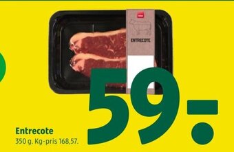 Coop 365 Entrecote 350 g. tilbud