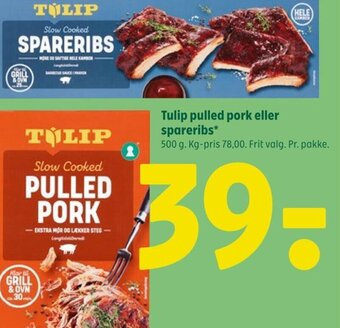 Coop 365 Tulip pulled pork eller spareribs* tilbud
