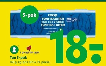 Coop 365 Tun 3-pak tilbud