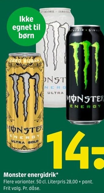 Coop 365 Monster energidrik* tilbud