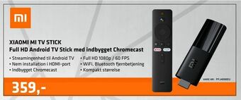 LabTech Data XIAOMI MI TV STICK Full HD Android TV Stick med indbygget Chromecast tilbud