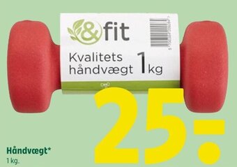 Håndvægt* 1 kg.