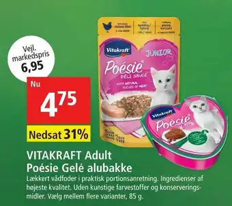 Maxi Zoo VITAKRAFT Adult Poésie Gelé alubakke tilbud