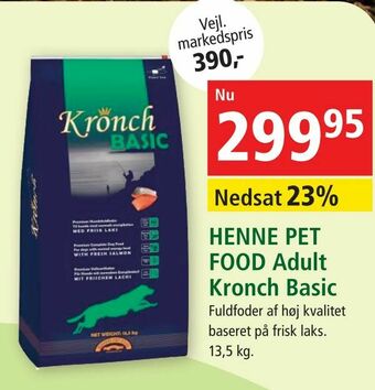 Maxi Zoo HENNE PET FOOD Adult Kronch Basic tilbud
