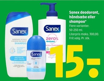 Coop 365 Sanex deodorant, håndsæbe eller shampoo tilbud