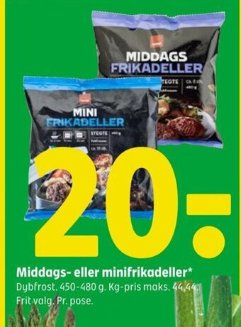 Coop 365 Middags- eller minifrikadeller tilbud