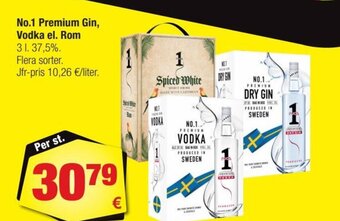 Calle No.1 Premium Gin, Vodka el. Rom tilbud