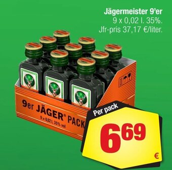 Calle Jägermeister 9'er tilbud