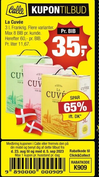 Calle La Cuvée tilbud