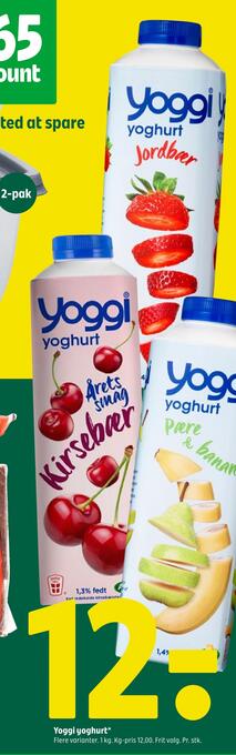 Coop 365 Yoggi yoghurt tilbud