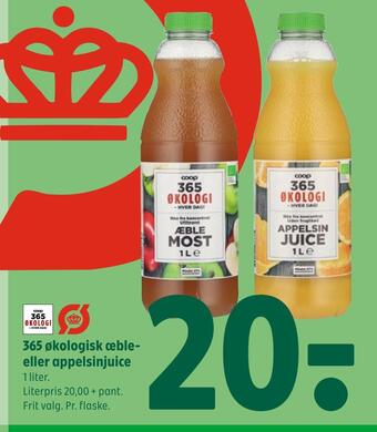 Coop 365 365 økologisk æble eller appelsinjuice tilbud