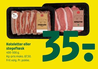 Koteletter eller stegeflæsk