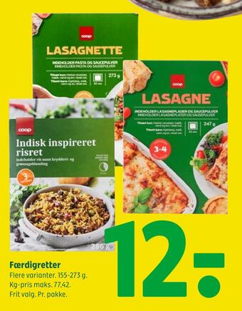 Coop 365 Færdigretter tilbud