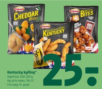 Fripozo kentucky kylling hot & spicy