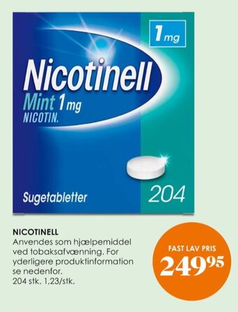 Nicotinell sugetabletter