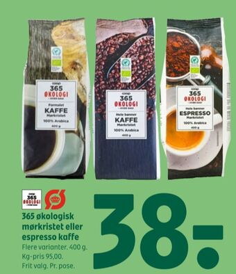 Coop 365 Mørkristet kaffe formalet tilbud
