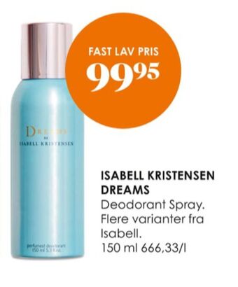 Isabell kristensen deospray