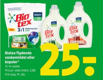Coop 365 Biotex vaskemiddel-tabs tilbud