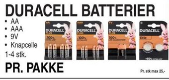 ABC Lavpris DURACELL BATTERIER tilbud