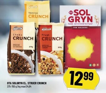 Løvbjerg OTA SOLGRYN EL. STRUER CRUNCH 375-700 g tilbud