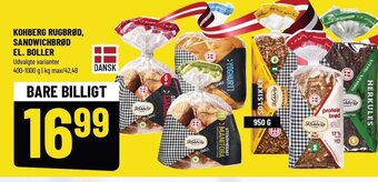 Løvbjerg KOHBERG RUGBRØD, SANDWICHBRØD EL. BOLLER tilbud
