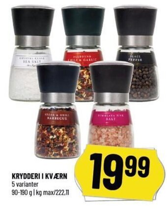 KRYDDERI I KVÆRN 5 varianter 90-190 g