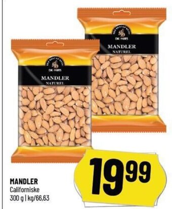 MANDLER Californiske 300 g