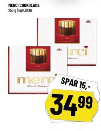 Løvbjerg MERCI CHOKOLADE 250 g tilbud