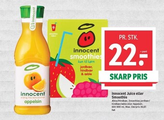 SPAR Innocent juice eller smoothie tilbud
