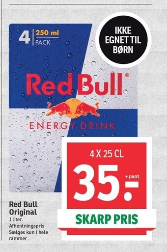 SPAR Red bull original tilbud